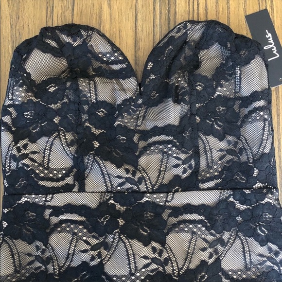MOVING SALE - Lulus lace overlay sweetheart black cocktail dress - Picture 11 of 11